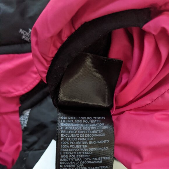 North Face reversible puffer hooded jacket, girl 2T - Picture 8 of 9